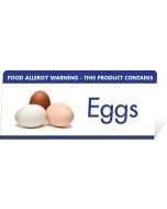 Allergen Warning Buffet Tent Notices "This Product Contains Eggs" BT007