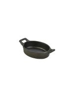 Mini Cast Iron Oval Eared Dish 12X9X3cm - Genware