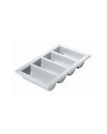 Cutlery Tray/Box  FULL SIZE 13" X 21" Grey - Genware