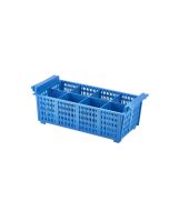 8 Compart Cutlery Basket (Blue)430X210X155mm - Genware