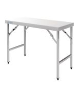 Vogue Stainless Steel Folding Table 1200mm - CB905 - 900(H) x 1200(W) x 600(D)mm