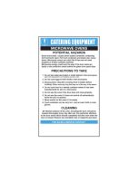 Microwave Ovens - Catering Safety Sign - Mileta CE005