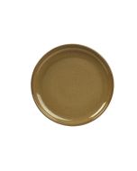 Terra Stoneware Rustic Brown Coupe Plate 19cm - pk 6