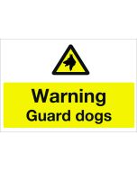 Warning Guard Dogs. 300x400mm. Exterior