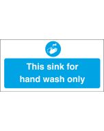 Sink for hand wash only. 100x200mm. S/A