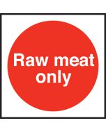 Raw meat only. 100x100mm. Self Adhesive Vinyl