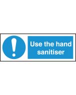 Use the hand sanitiser. 300x200mm. S/A