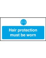 Hair protection must be worn. 100x200mm. S/A