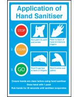 Application of Hand Sanitiser. 200x300mm S/A