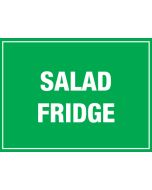 Salad Fridge. 150x200mm. Self Adhesive Vinyl