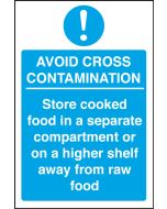 Avoid Cross Contamination. 300x200mm. S/A