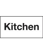 "KITCHEN" catering door sign. 100x200mm. S/A