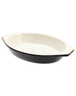 Black Cast Iron Oval Dish 20 x 15 x 4 cm - 1.5 Litre Sunnex CST20K