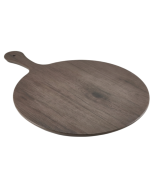 Wood Effect Melamine Paddle Board Round 21" - Genware