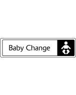 Baby Change with symbol. Black on white. F/M