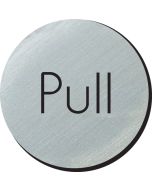 Pull 75mmdisc silver finish