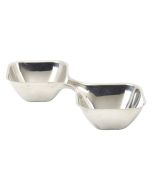 Stainless Steel Double Snack Bowl - Genware