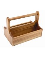 Genware Dark Wood Table Caddy