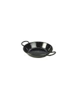 Black Enamel Miniature Paella Pan 12cm - Genware