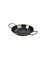 Black Enamel Miniature Paella Pan 15cm - Genware