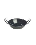 Black Enamel Paella Dish 18cm - Genware