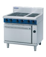 Blue Seal E56D - Electric 6 Burner Range with Convection Oven W900mm