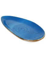 Orion Elements Leaf Shaped Plates Ocean Mist Blue EL31OM