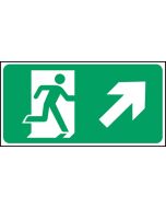 Exit man arrow up right. 150x300mm F/P