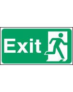 Exit man right. 150x300mm P/L