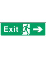 Exit arrow right. 150x450mm F/P