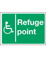 Disabled refuge point. 300x400mm P/L