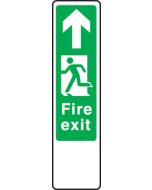 Fire exit door plate left. 300x75mm