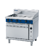 Blue Seal Evolution G56B - Gas 2 Burner Range, 600mm Griddle with Gas Convection Oven 900mm - LPG Gas