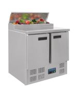 Polar G604 - Refrigerated Pizza and Salad Prep Counter - 254Ltr