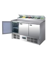 Polar G605 - Refrigerated Pizza and Salad Prep Counter - 390Ltr