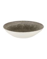 Churchill Studio Prints Raku Round Coupe Bowls Quartz Black 182mm - HC772