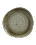 Churchill Stonecast Patina Antique Organic Round Plates Green 286mm - HC820