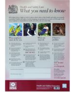 Health & Safety Law Poster. A3 Size 