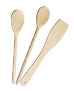 Wooden Utensil Set - Spatula + 2 Spoons