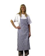 Chef's / Waiter's Bib Apron Blue & White Stripe