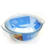 Ultracook Round Glass Casserole Dish With Lid 1.5 Ltr