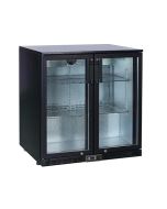 Koldbox KBC2 Double Hinged Door Bar Bottle Cooler 208L - Black