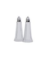 Glass Lighthouse Pepper Shaker Silver Top - Genware