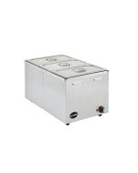 Ceonline OLGBM3 - Electric Bain Marie - Wet & Dry Heat Full Size - Extra Deep 150mm Capacity