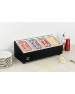 King Edward PKCS-BLK Pizza King Chilled Pizza Toppings / Prep Unit