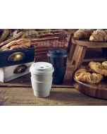 Grey Reusable Bamboo Fibre Coffee Cup 35cl/12.25oz