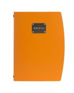 Rio A4 Menu Holder Orange 4 Pages