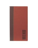 Contemporary Long Menu Holder Wine Red 4 Page - Genware