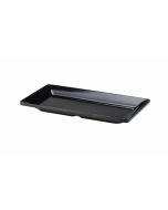 Black Melamine Platter GN 1/3 Size 32X17.5cm - Genware