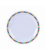 Genware Melamine 6.25" Plate- Coloured Circle